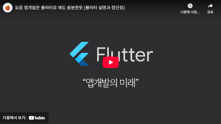 플러터(Flutter) 뜻과 전망은? - 구글 프레임워크 2 플러터
