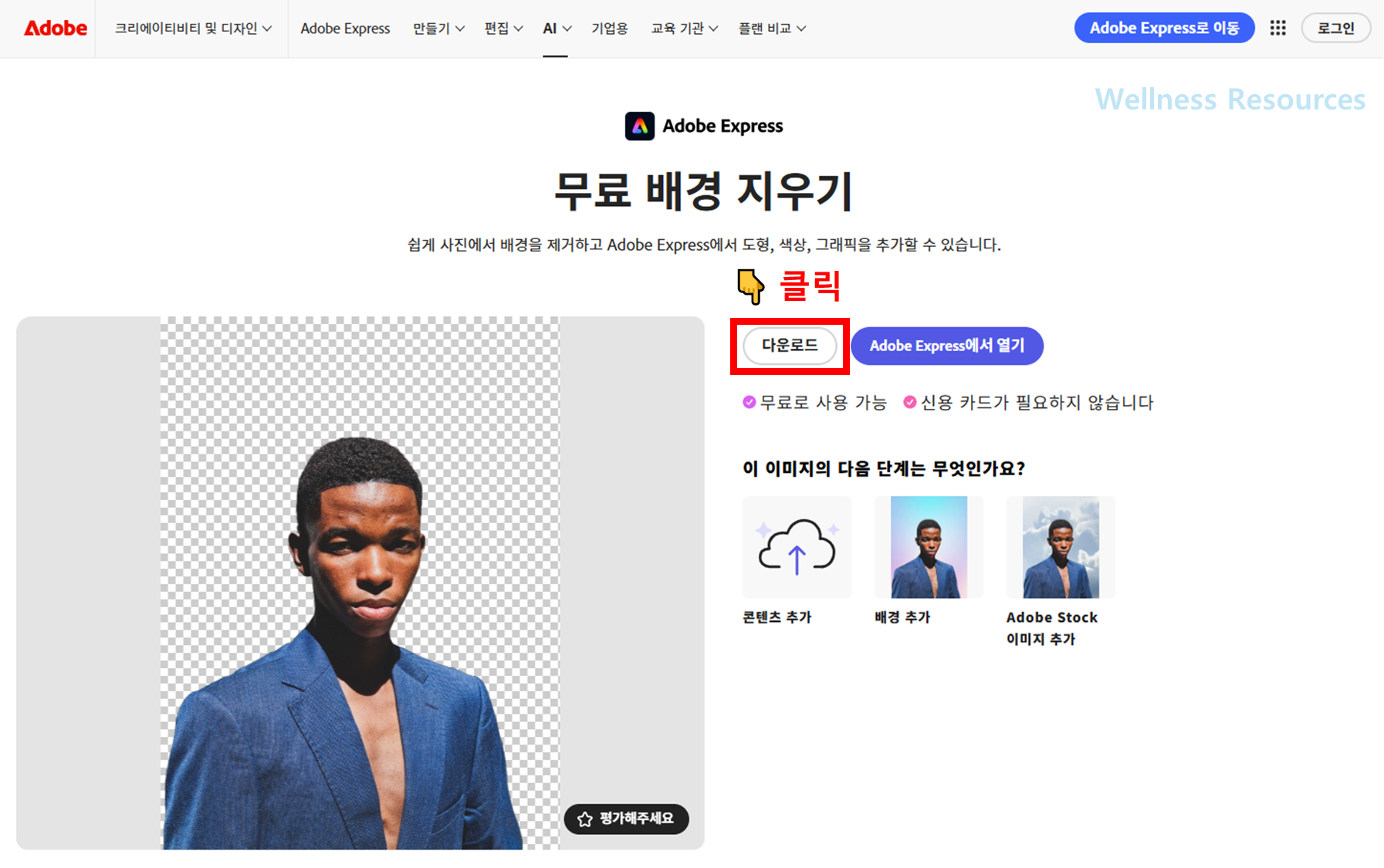 어도비 익스프레스 Adobe Express : 무료 이미지 배경 제거 및 사용법 (+ 총정리) 9 어도비 익스프레스
Adobe Express