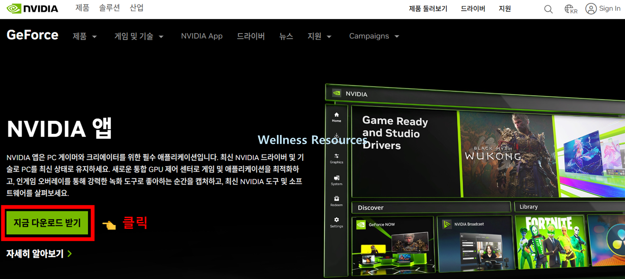 NVIDIA APP
엔비디아 앱