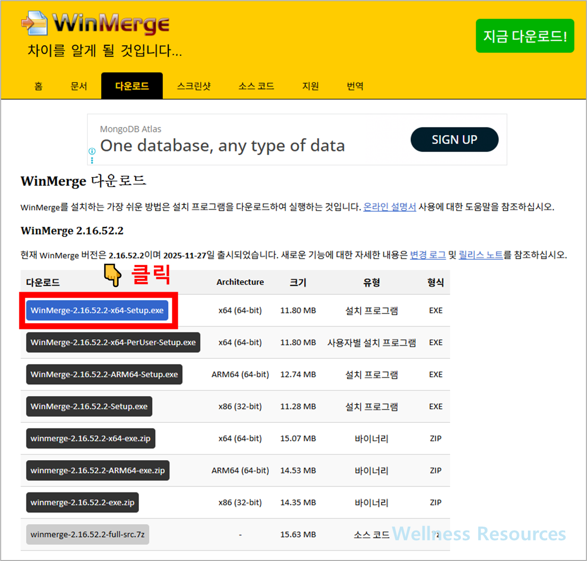 WinMerge
윈머지