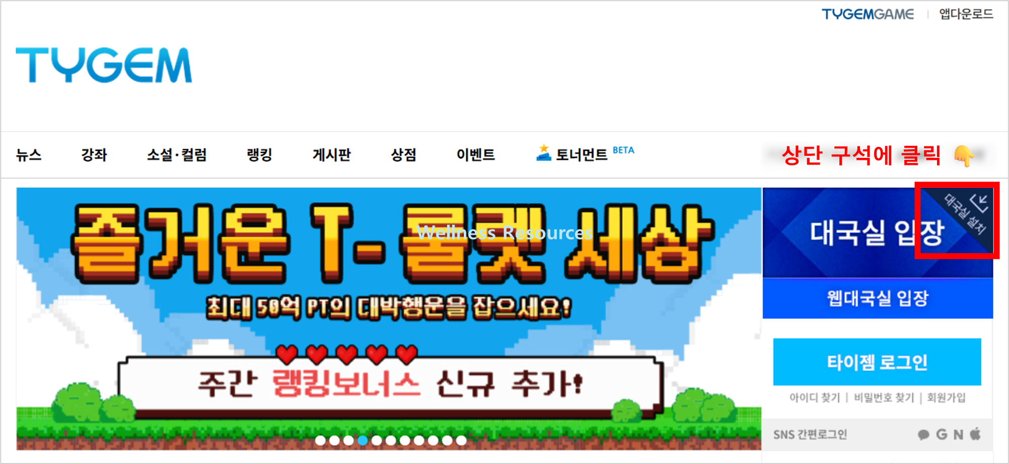 타이젬
TYGEM
타이젬 바둑
TYGEM 바둑