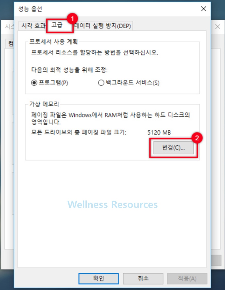 가상메모리