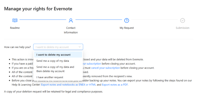 에버노트 Evernote: 탈퇴 방법 및 계정 삭제 방법 (+ 따라하기) 8 에버노트